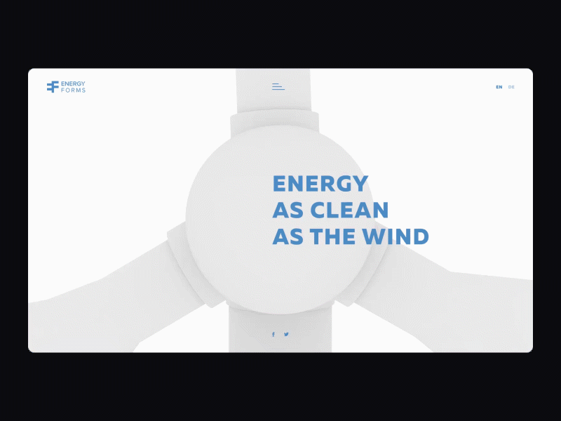 Energy Forms 3d 3d animation animation design ui ux web