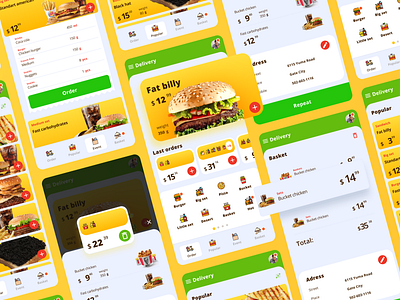 Food app android app application burger color delivery delivery app design design app dribbble best shot figma figmadesign food interface ios mobile mobile ui ui ux web
