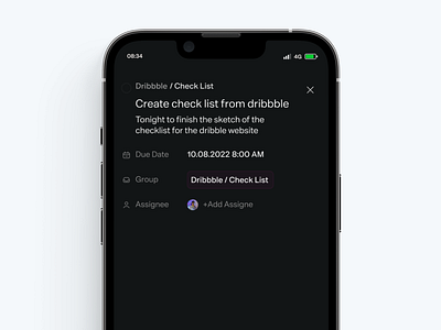 View Task Card checklist figma interface ui