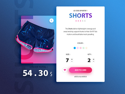 Short buy design gradient interface photoshop ui web webdesign