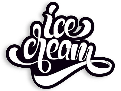 Ice cream adobe cream ice ice cream icecream illustrator lettering