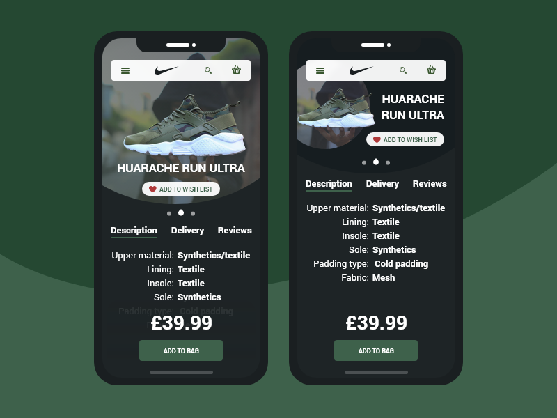 👟Nike👟 iphonex shoe nike xd web ux uiux ui experiencedesign adobexd adobe