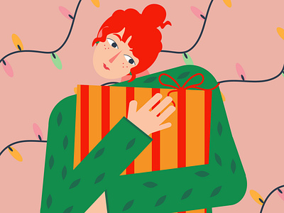 Girl with a gift gifts