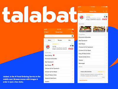 Talabat, online food ordering by Muhammad Alhaggar on Dribbble