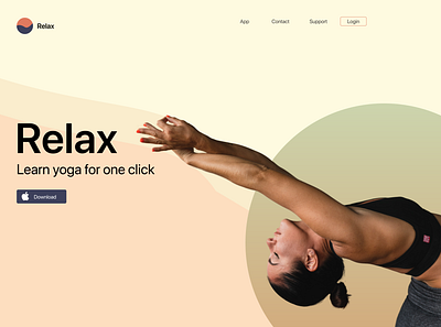 Yoga figma graphic design ui woman yoga