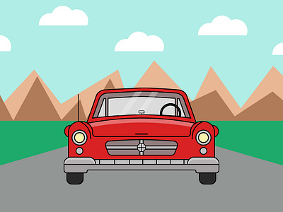 Car animation branding design designer flat icon illustration illustrator logo minimal typography vector website