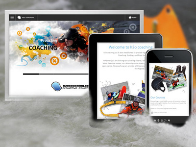 h2o Coaching responsive website canoeing h2o coaching kayaking responsive