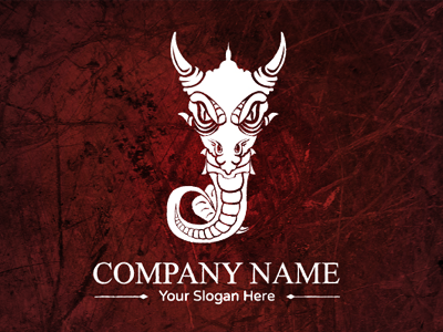 Dragon Head brand design dragon logo