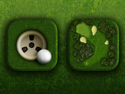 Golf app icons app apple design game games ipad iphone logo