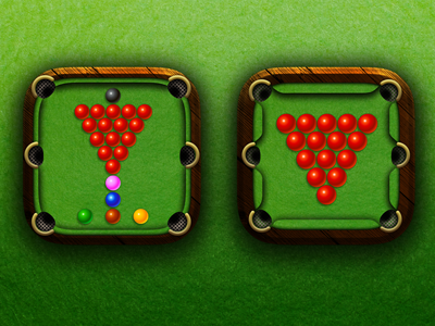 Snooker app icons app brand design games icon ipad iphone logo