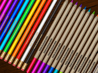 Pencils Product Mockups colour mockups pencil