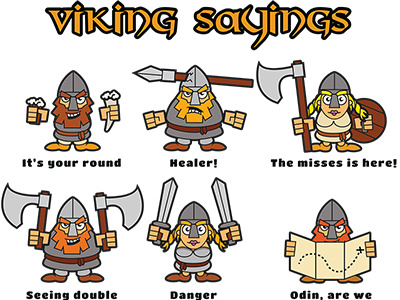 Viking Sayings characters defence game games pirate tower tower defence