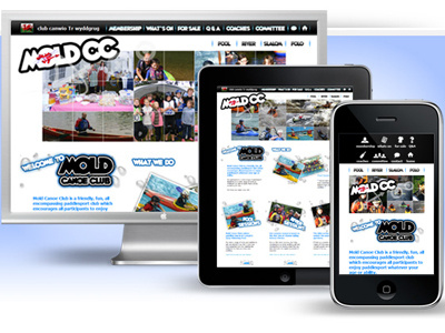 Mold Canoe Club design dynamic website html php website