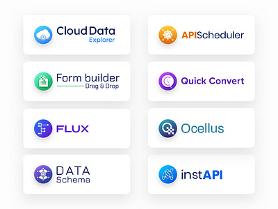 Branding for data products suite api branding data icon logo design logos products symbol technology