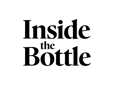 Inside the Bottle Logo branding logo typography