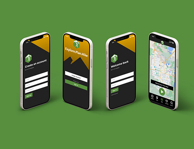 Daily UI - Hiking Project app branding design ui