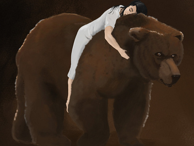 The Bear character design concept fantasy illustration photoshop