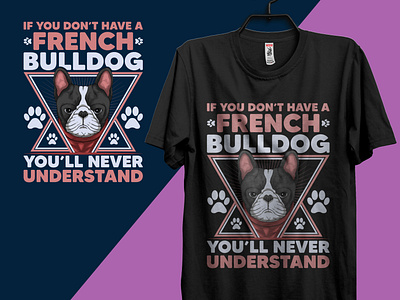 French Bulldog T shirt Design.