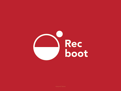 Logotype rec boot boot branding design good hashdogdesign icon illustration izhevskdesigner logo lyamindesign music music app red sounds typography vector