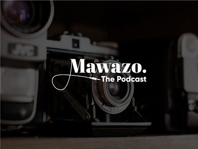 Mawazo logo branding design flat logo minimal podcast podcast logo typography
