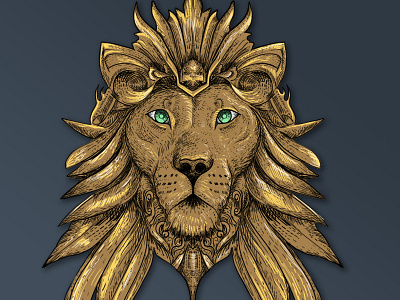 Lion Artwork Sketching - Blockbare