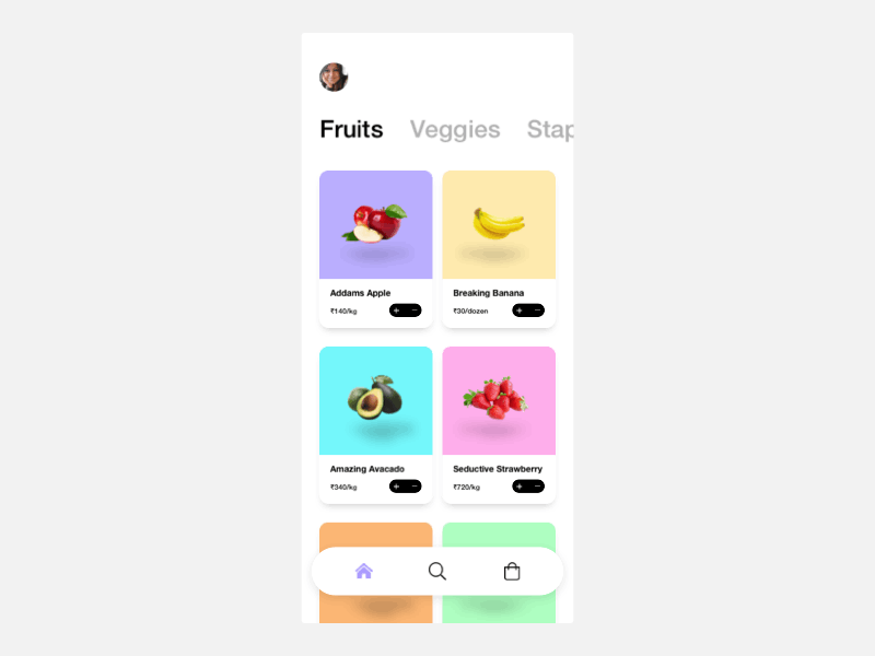 Buy Some Fruits buy fruits fruit fruit app grocery app ios success page