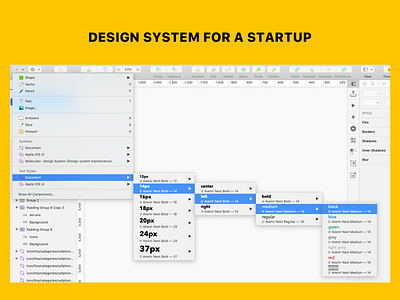 Design System For A Startup casestudy component design design system library sketches startup design