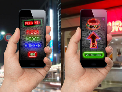 Kebabylon App app design digital interface kebab