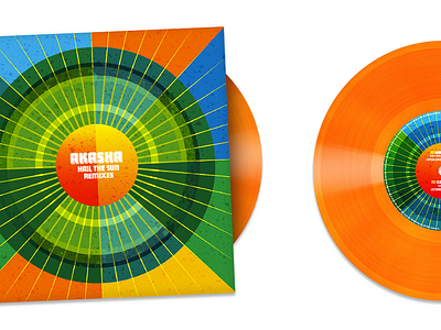 Akasha"Hail The Sun" Remixes branding design typography vinyl