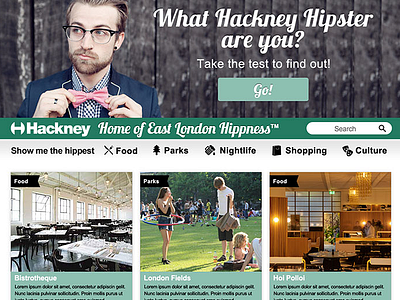 Hackney Hipster Concept concept design