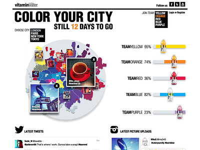 Colour Your City Concept concept design social media
