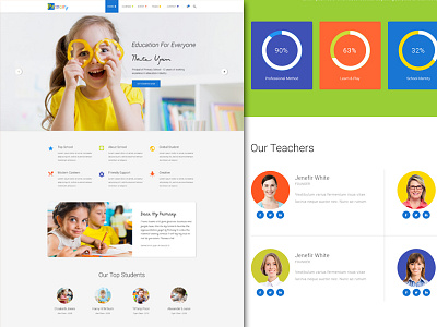 Primary – Kids & Kindergarten School PSD Template