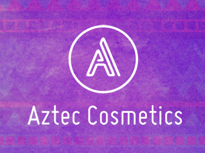 Aztec Cosmetics Logo branding cosmetics logo logo design pattern