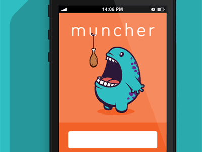 Muncher animation animation app eat food gif map monster