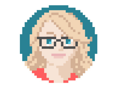 Miranda Pixel (New Hair) glasses hair illustration pixel pixel art portrait vector