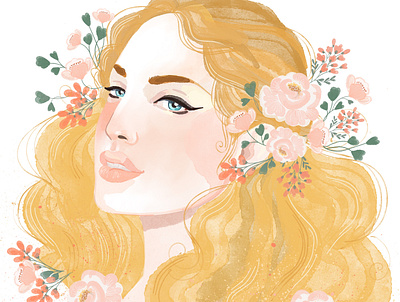 Aphrodite character consciousness illustration mood procreate woman portrait