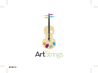 Art Strings Logo brand designer branding branding designer colorful design fun graphic design logo logo design logo designer symphony typography