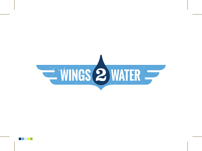 Wings 2 Water Logo art director branding branding designer graphic design graphic designer logo logo design logo designer