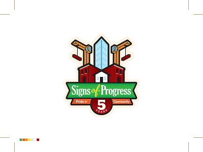 Signs of Progress Logo art director branding branding designer fun graphic design graphic designer illustration logo logo design logo designer logotype typography