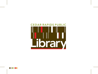 Cedar Rapids Public Library Logo art director branding branding designer graphic design graphic designer library logo logo design logo designer logotype typography