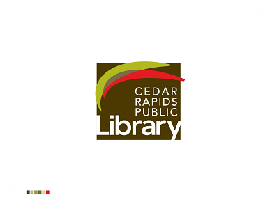 Cedar Rapids Public Library Logo art director branding branding designer graphic design graphic designer illustration library logo logo design logo designer logotype typography