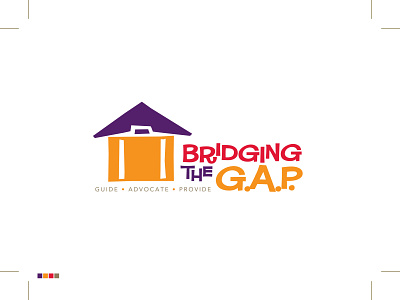 Bridging the G.A.P Logo art director branding branding designer fun graphic design graphic designer illustration logo logo design logo designer logotype typography