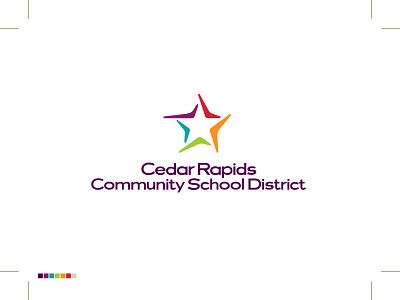 Cedar Rapids School District Logo art director branding branding designer fun graphic design graphic designer illustration logo logo design logo designer logotype typography