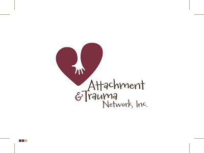 Attachment & Trauma Network Logo art director branding branding designer graphic design graphic designer illustration logo logo design logo designer logotype trauma typography