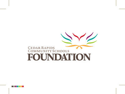 Cedar Rapids Schools Foundation Logo art director book branding branding designer education fun graphic design graphic designer illustration logo logo design logo designer logotype school typography