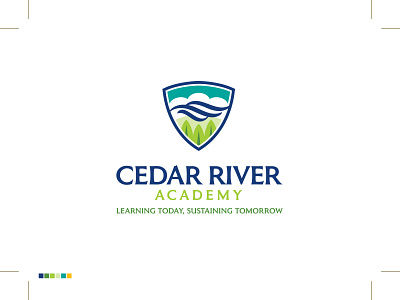 Cedar River Academy Logo art director branding branding designer education fun graphic design graphic designer illustration logo logo design logo designer logotype school typography