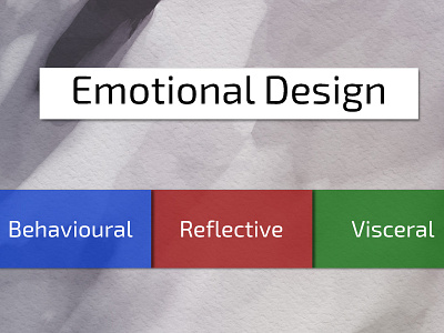 Emotional Design emotional design immediate emotion positive emotions
