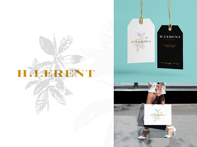 H. Lerent branding charlotte clothing clt fashion identity illustration logo serif typography
