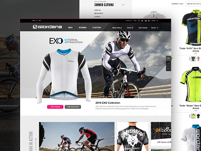 Giordana Cycling apparel bicycle charlotte cycling e commerce photography product responsive sport web