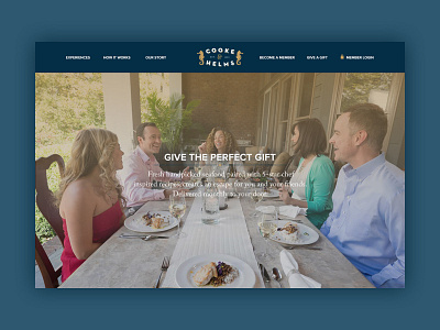 Cooke & Helms delivery experience food luxury nautical ocean seafood ui ux web